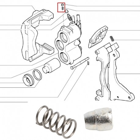 Vis de butée etrier frein avant