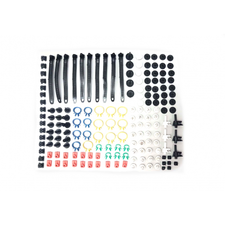  Lot complet clips & collier plastique