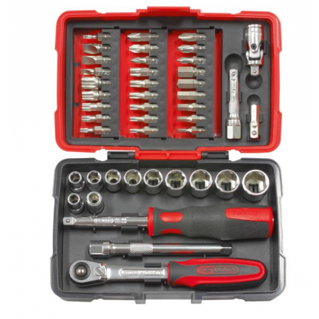 Ks Tools Coffret de douilles et accessoires ULTIMATE 1/4'', 44 pièces