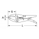 Ks Tools Pince étau 10 Pro 8 bec long