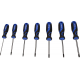 Brilliant Tools Jeu de 7 Tournevis TX BT034007 - Tournevis Bleu/Noir Torx