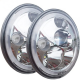 Phare LED Ø7'' VISION X VORTEX / Réflecteur Chrome / Faisceau Low/High/Halo (paire)
