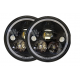 Phare LED Ø7'' VISION X VORTEX / Réflecteur Noir Mat / Faisceau Low/High/Halo (paire)