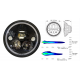 Phare LED Ø7'' VISION X VORTEX / Réflecteur Noir Mat / Faisceau Low/High/Halo (paire)