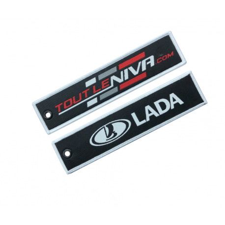 Porte clé tissu brodé Tout Le Niva / Lada
