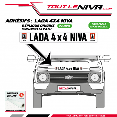 Bande autocollante capot Lada Niva 4x4