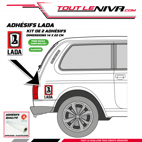 Autocollants Lada Vintage