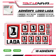 Planche Autocollants Lada