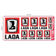 Planche Autocollants Lada