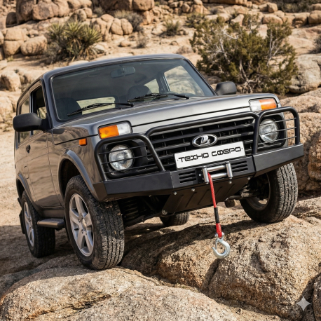 Pare choc avant avec treuil 